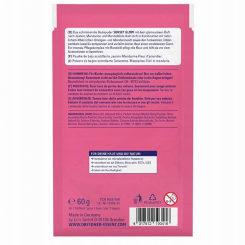 Dresdner Essenz Puder Do Kąpieli SUNSET GLOW Relaks Luksus